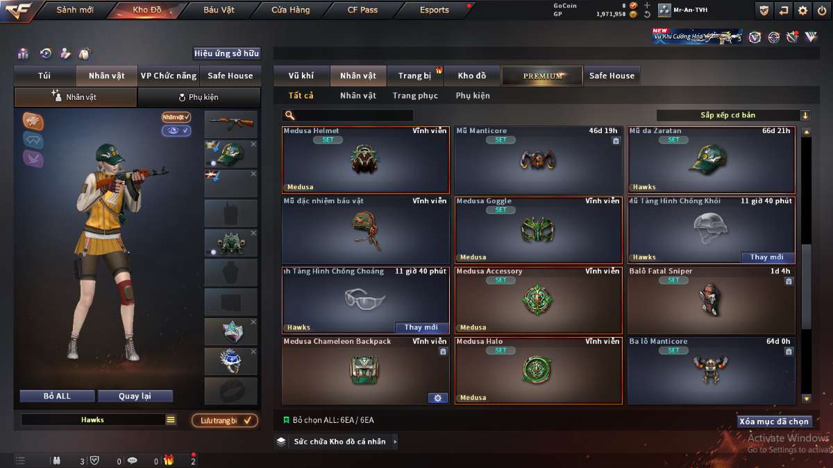 shop acc cf uy tin gia re